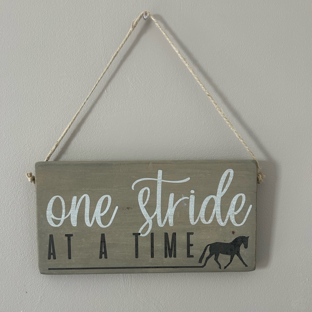 Rustic Marlin Mini Plank “One Stride at a Time”